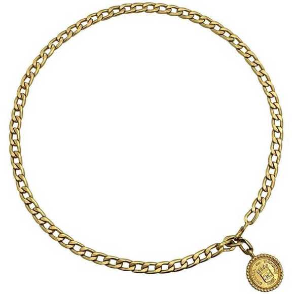 CHANEL Gold Logo Belt - Picture 1 of 11